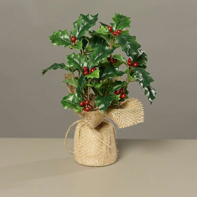 Ilex im Jutesack, künstlich Bild 1