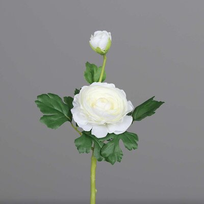 SBS Künstliche Ranunkel mit Blüte und Knospe
