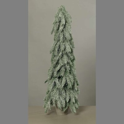Künstlicher Tannenbaum mit Glitter im Topf Bild 1
