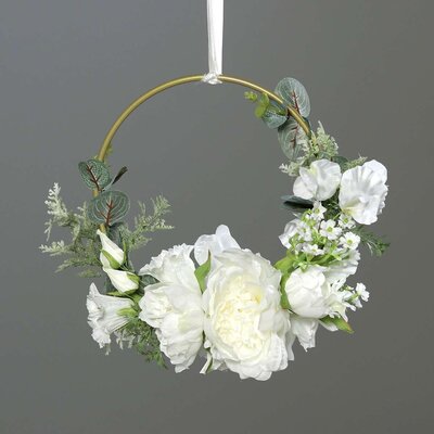 SBS Künstliches Blumenbouquet auf Goldring