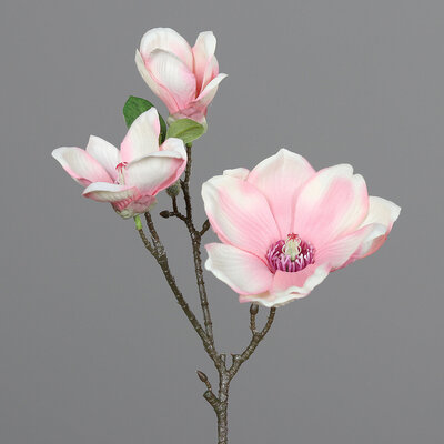 Magnolie mit 3 Blüten, künstlich Bild 2