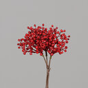 Beerenzweig, künstlich 30 cm, rot
