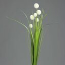 Künstlicher Kugelgras Busch 70 cm, weiß
