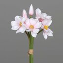 Magnolien Bund mit 6 Blüten, künstlich 28 cm, rosa